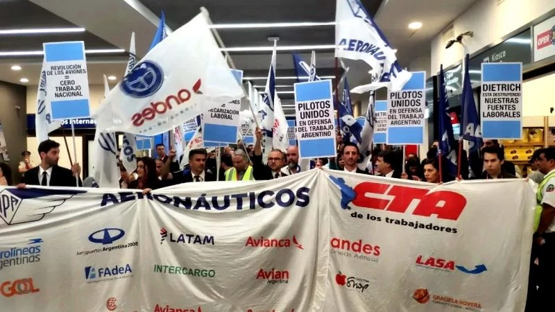 Забастовка пилотов в Аргентине