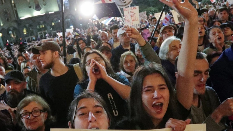 Марш национальностей в Грузии