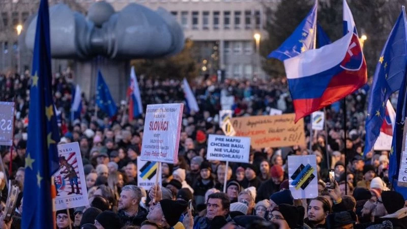 Словакию охватили масштабные протесты