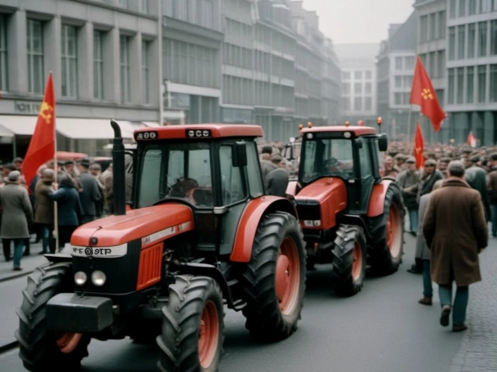 Протест британских фермеров против налоговых изменений