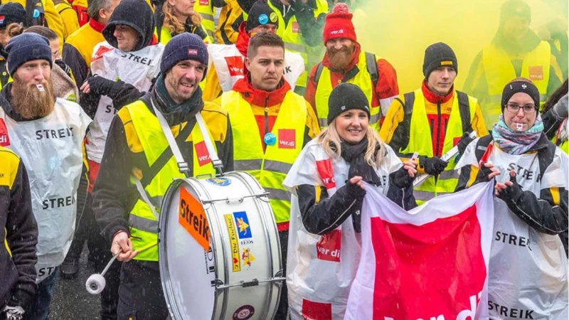 Борьба между германскими профсоюзами и работодателями