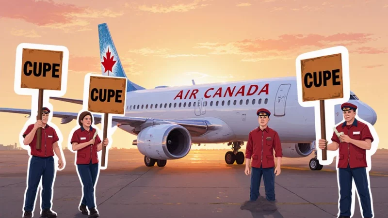 Бунт в небе: как борьба бортпроводников Air Canada за справедливую зарплату парализовала авиацию