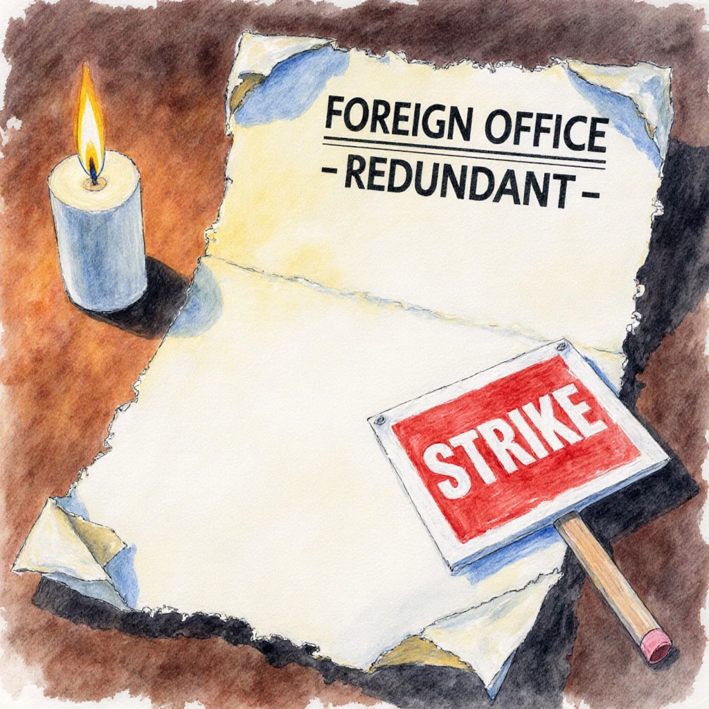 Двойной удар: забастовка пограничников на фоне массовых увольнений в Форин-офисe Двойной удар: забастовка пограничников на фоне массовых увольнений в Форин-офисe