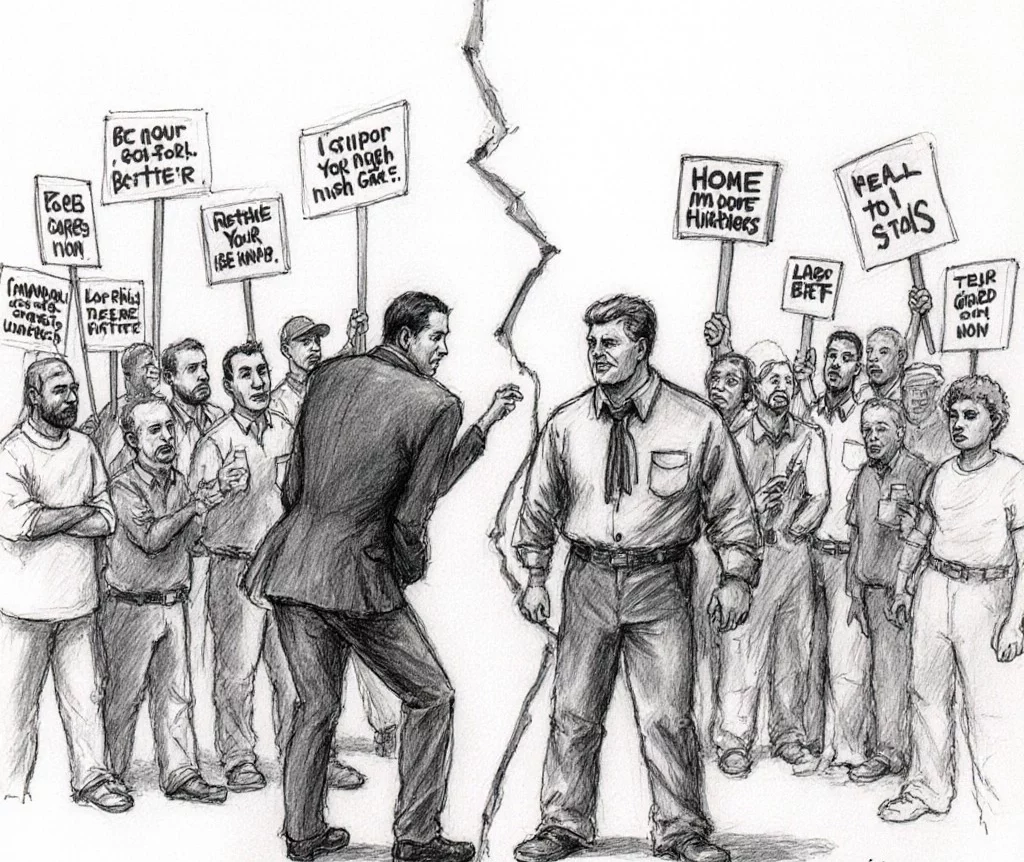 Протесты «No Kings» и молчание профсоюзов: раскол в американском сопротивлении Протесты «No Kings» и молчание профсоюзов: раскол в американском сопротивлении