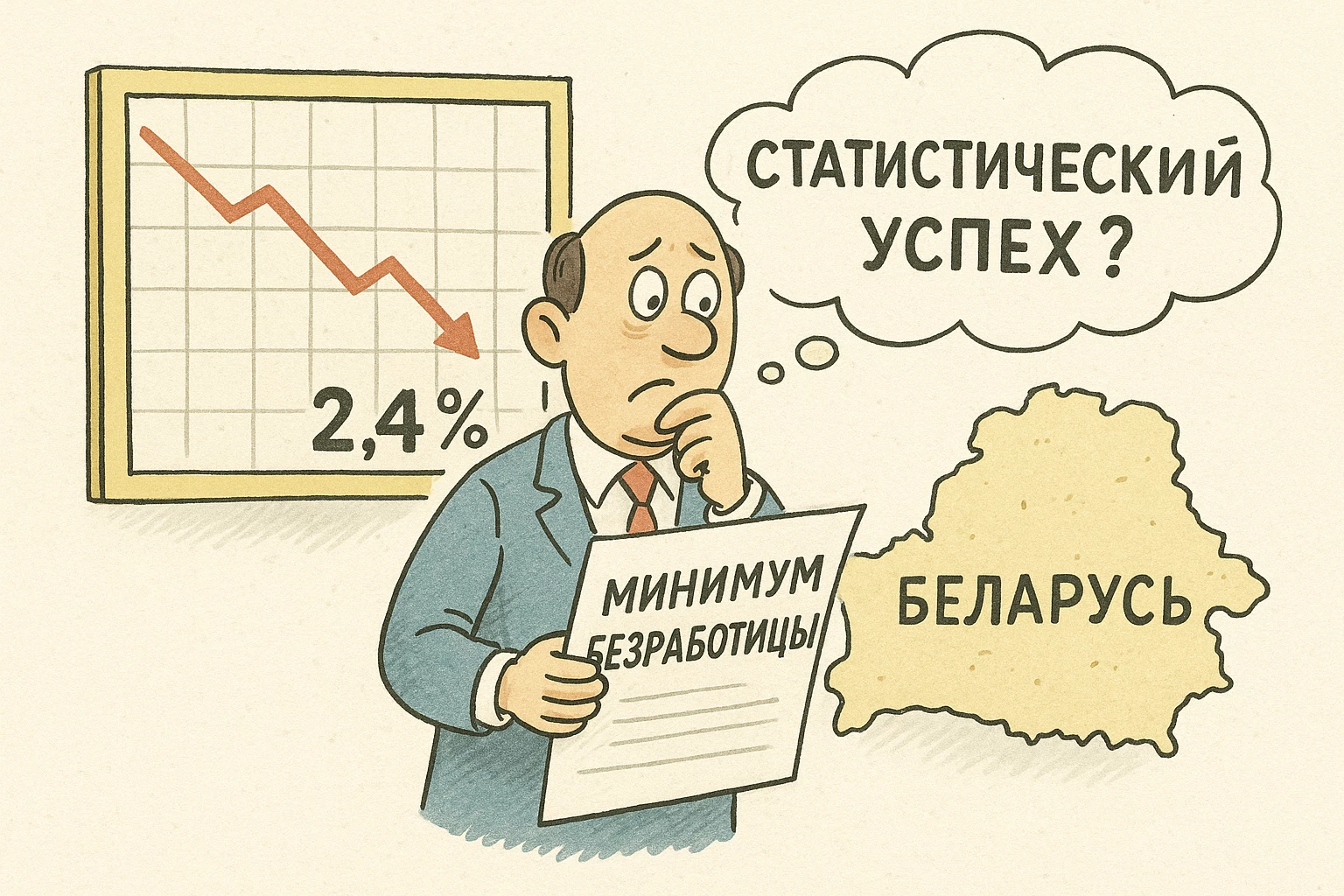Исторический минимум безработицы в Беларуси: статистический успех или экономическая иллюзия? Исторический минимум безработицы в Беларуси: статистический успех или экономическая иллюзия?