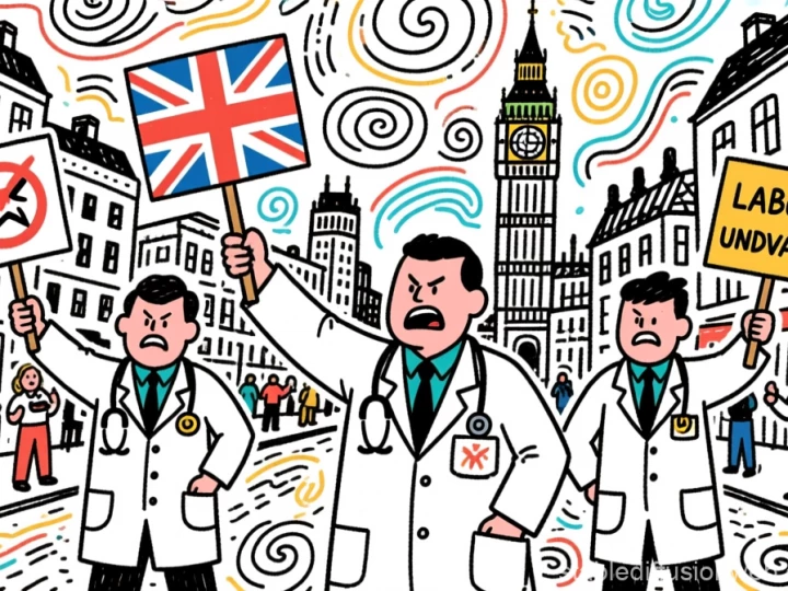 Молодые врачи Британии бастуют против обесценивания труда