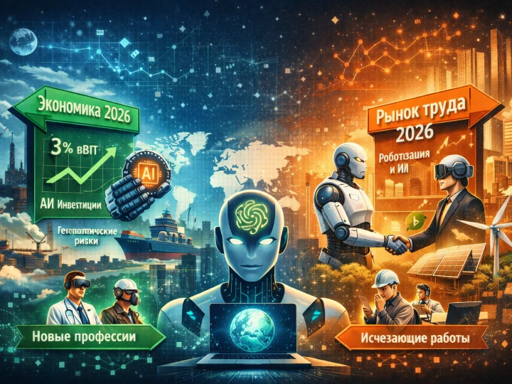 Мир 2026 глазами GPT: экономика и рынок труда на пороге трансформации