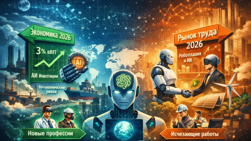 Мир 2026 глазами GPT: экономика и рынок труда на пороге трансформации