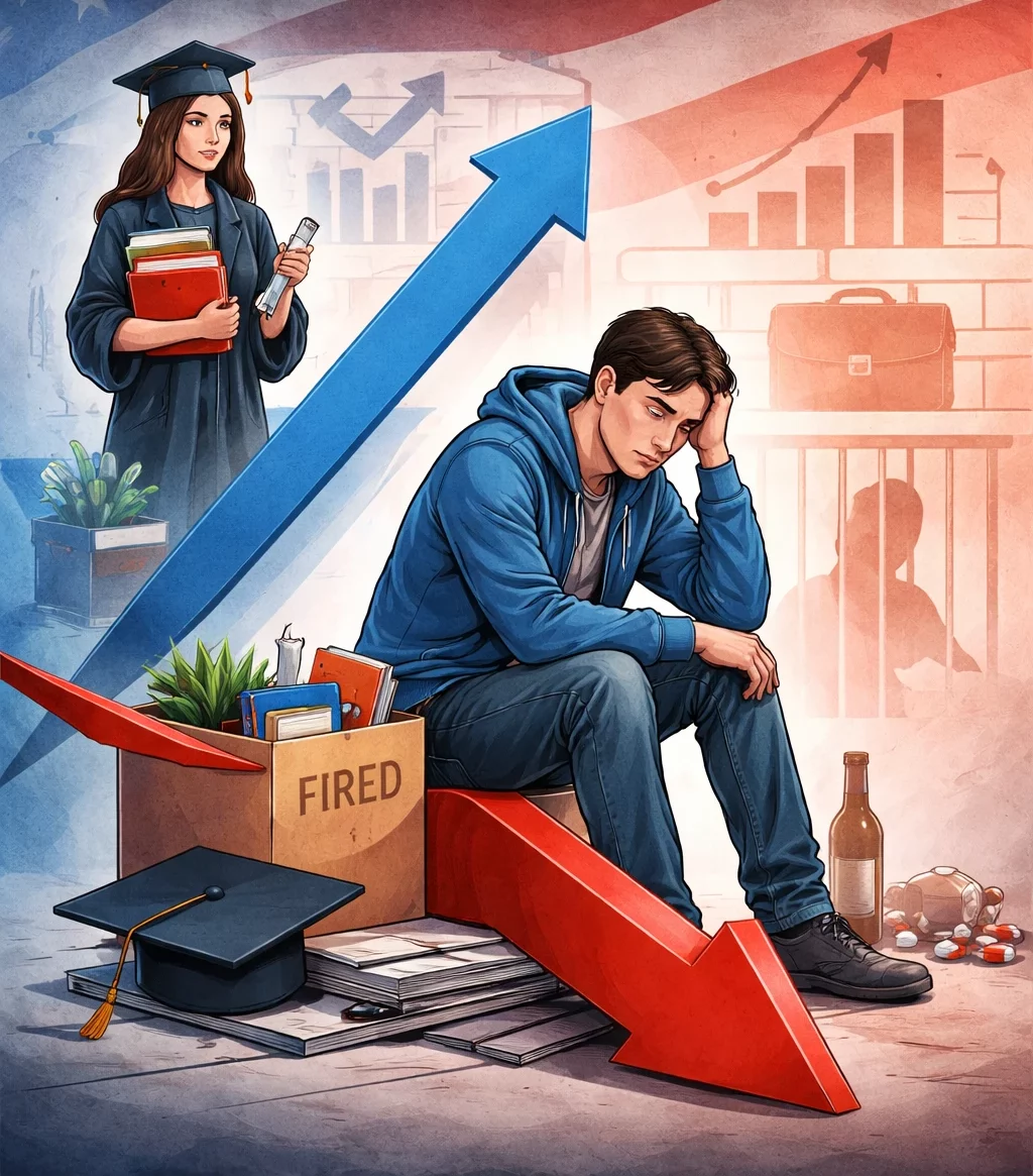 Новый гендерный разрыв в США и кризис мужчин