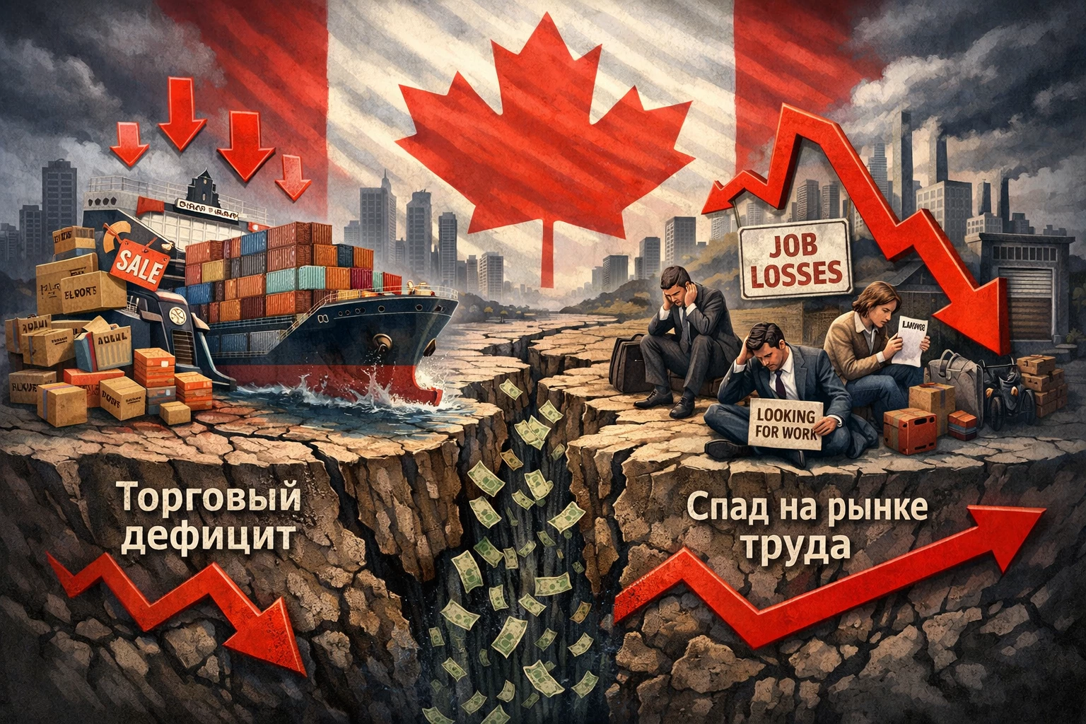 Канадская экономика между дефицитом товаров и спадом на рынке труда