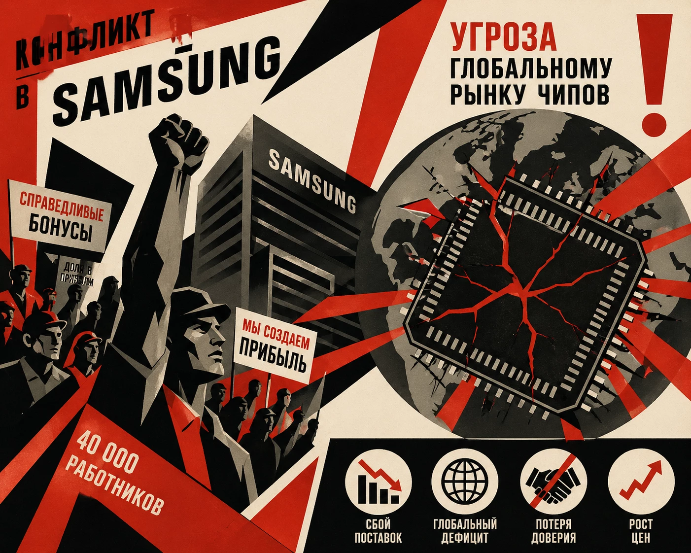 Бонусный конфликт в Samsung как угроза глобальному рынку чипов