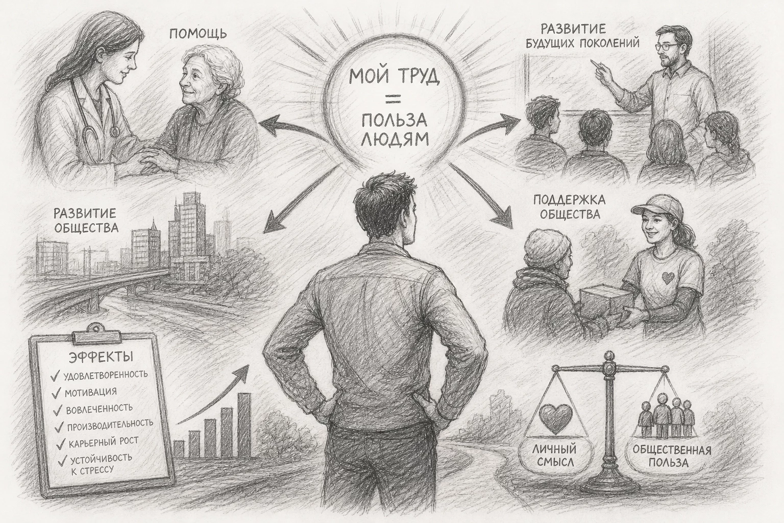 Смысл труда: от пользы к эффективности